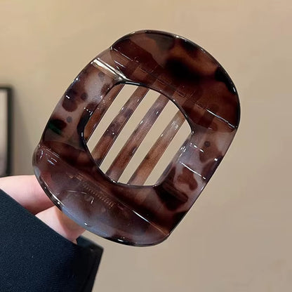 New Korean Acetic Acid Hair Clip Hair Accessories Women'S Spoon Clip Spring Clip Leopard Hair Clip Top Clip Simple Headpiece