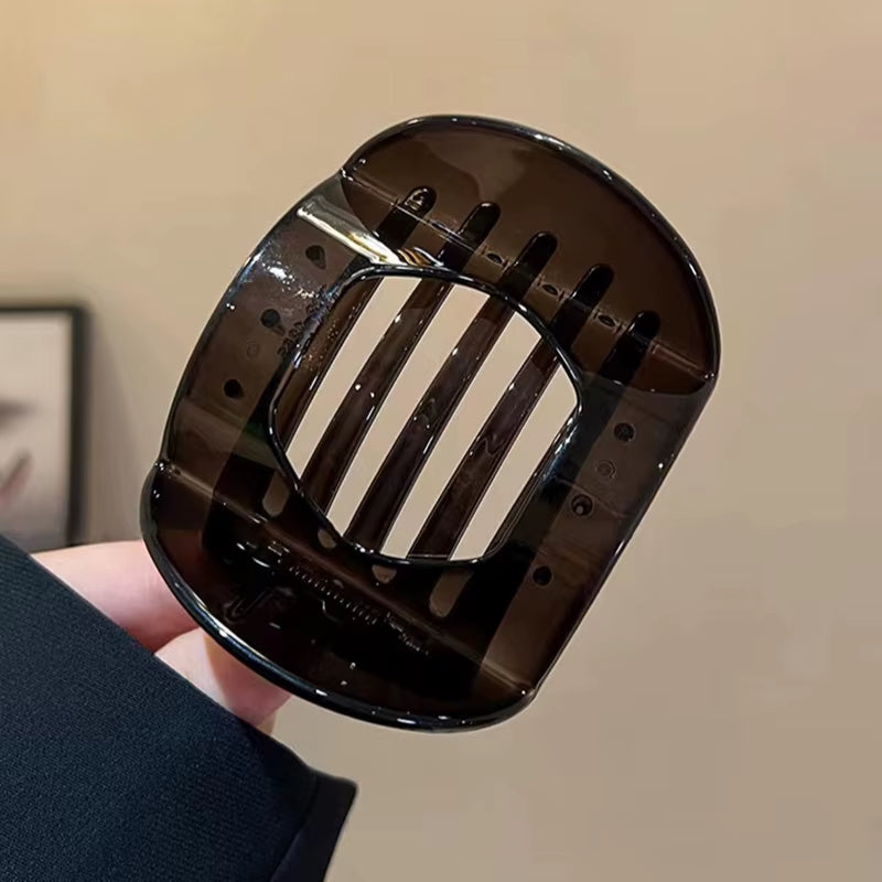 New Korean Acetic Acid Hair Clip Hair Accessories Women'S Spoon Clip Spring Clip Leopard Hair Clip Top Clip Simple Headpiece