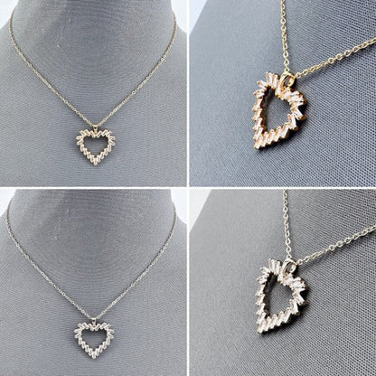 Secret Box Dainty Heart Shape Pendant Necklace