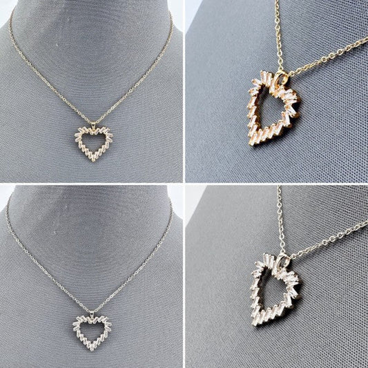 Secret Box Dainty Heart Shape Pendant Necklace