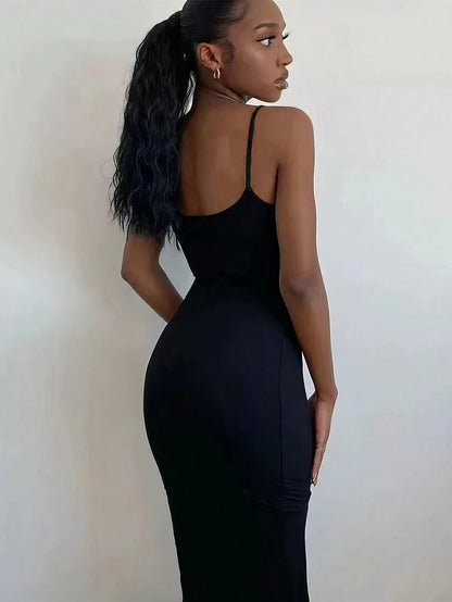 Zyxie Women'S Solid Color Mermaid Tail Cami Dress Sexy Dress